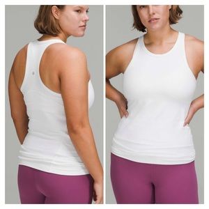 Lululemon Align Hip-Length Racerback Tank Top White size 6 NWT